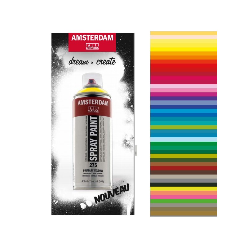 BOMBE PEINTURE acrylique 400ml BLANC DE TITANE