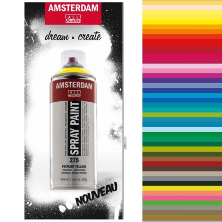BOMBE PEINTURE acrylique 400ml BLANC DE TITANE