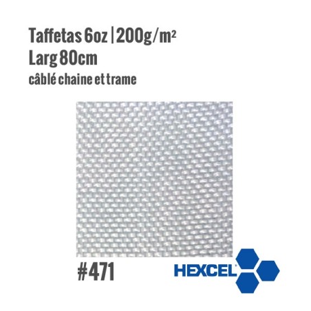 Tissu de verre hexcel 471 - matériaux composites - Atua.Cores