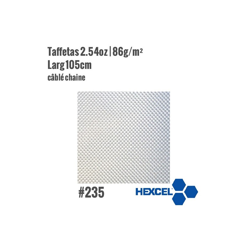 Tissu de verre hexcel 235 - matériaux composites - Atua.Cores