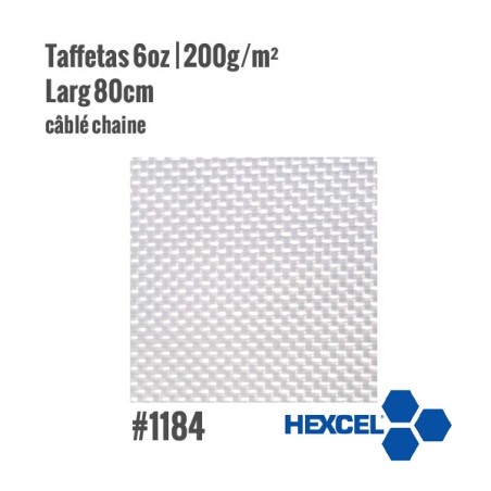 Hexcel 1184 - Taffetas 6oz | 204g/m² - Larg 80cm