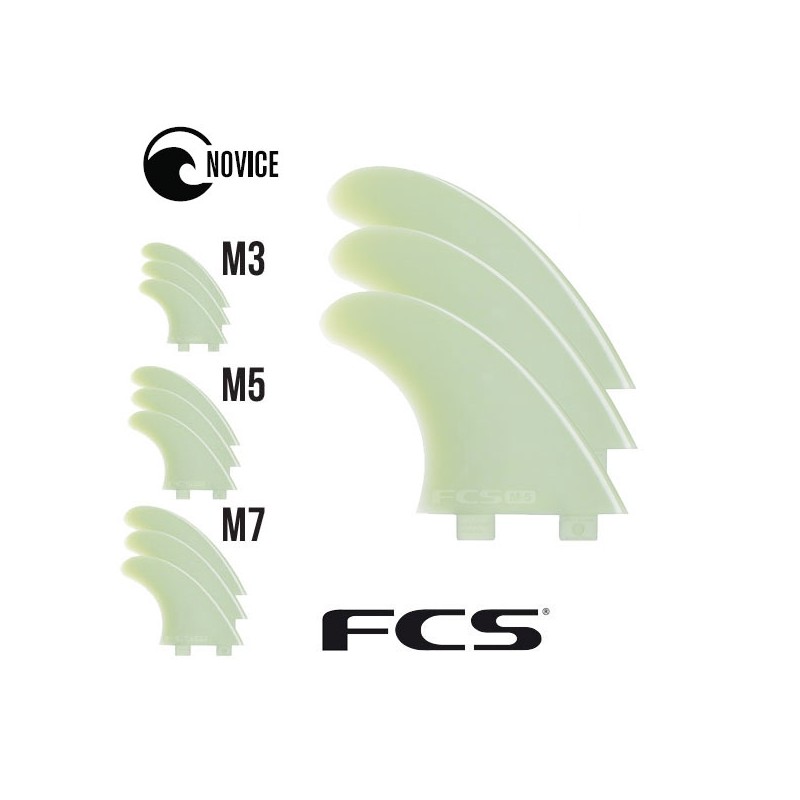 Dérives FCS M3 Natural Glass Flex - thruster -