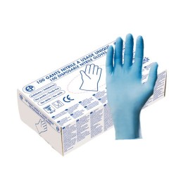 Boîte 100 gants en latex poudré taille L (9-101/2)