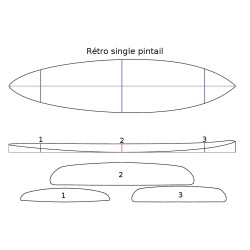 RETRO SINGLE PINTAIL 7'6