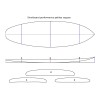 SHORTBOARD 5'11 PERFORMANCE PETITES VAGUES + PACK TISSUS et RESINES