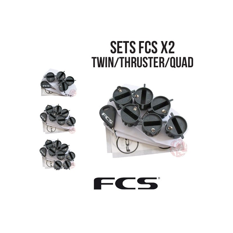 FCS I (X2) - SET DE PLUGS EN TWIN - THRUSTER - QUAD