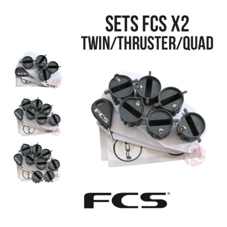 FCS I (X2) - SET DE PLUGS EN TWIN - THRUSTER - QUAD