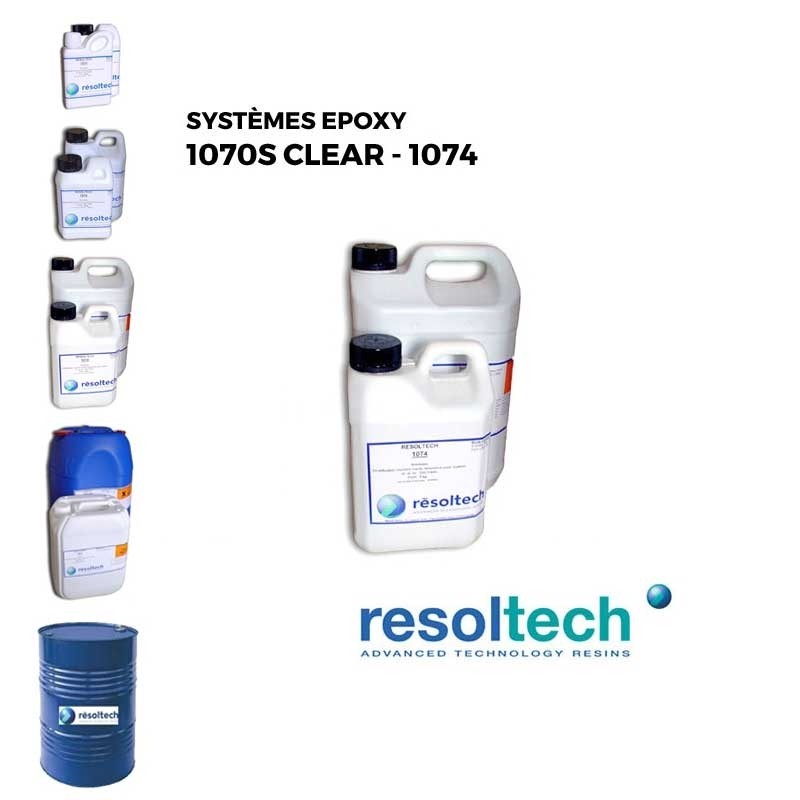 Résines époxy 1070S clear - 1074 RESOLTECH