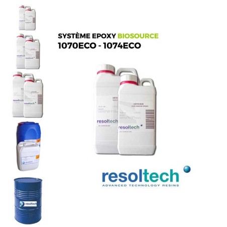 Résines époxy 1070S clear - 1074 RESOLTECH