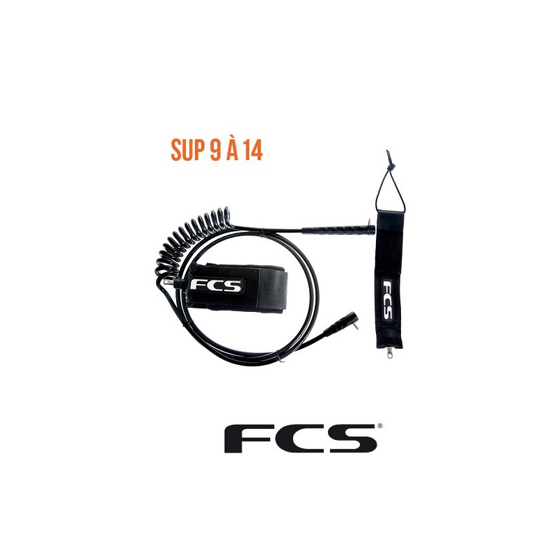Leash FCS 6 Regular - Black Coaxial