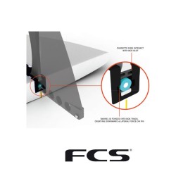 Cutaway 9 pouces (22.9 cm) Fluid Foils - FCS - fumé/smoke